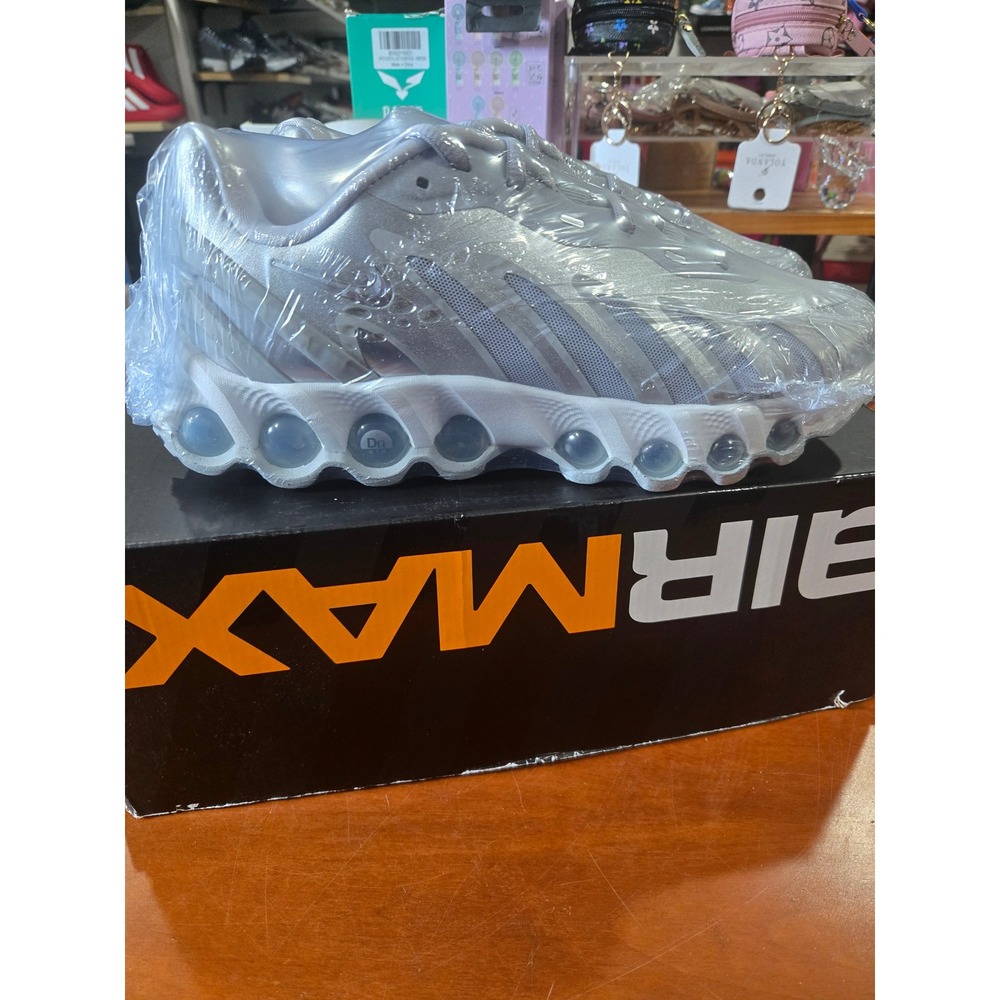 Nike Air Max Dn8 GS Wolf Grey Metallic Silver Sneakers HF7310-001 Size 7Y